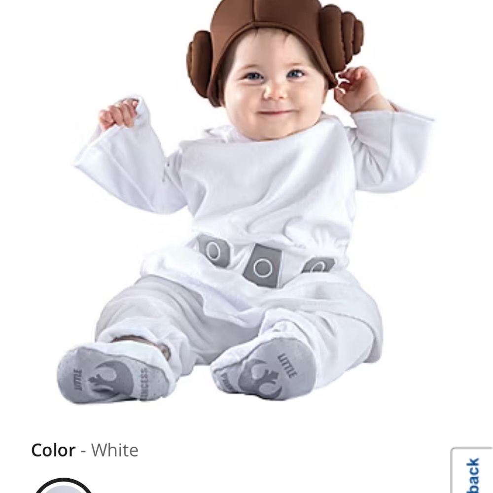 Star Wars White and Brown Baby Costume